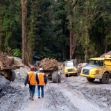 Road to Pike River mine portal