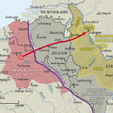 Armistice and occupation of Germany map