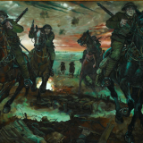 <em>The attack of the Otago Mounted Rifles at Messines</em>, 2010