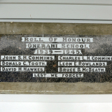 Onerahi School memorial tablet