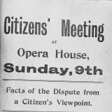 Opera House strike meeting poster