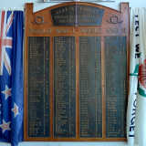 Ōpōtiki RSA roll of honour board