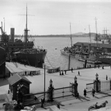 HMS <em>Philomel</em> in Auckland, 1914