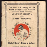 Plunket Society baby booklet
