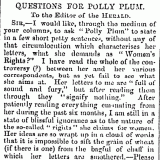 Questions for Polly Plum
