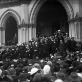 Announcement of war with Germany, 1914