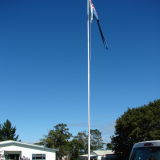Pukekohe East School memorial flagpole