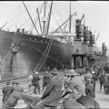 Queen's Wharf during the 1913 strike