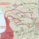 Sari Bair offensive, August 1915 map