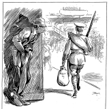 First World War shirker cartoon