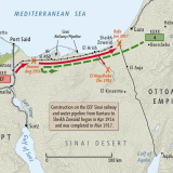 Sinai campaign 1916 map