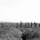 Crossing the German front line at the Somme