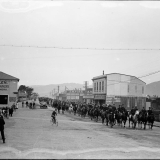 Special constables on horseback, Petone