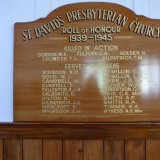St David's Presbyterian Church roll of honour, Napier