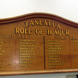 Tāneatua hall roll of honour