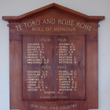 Te Toro and Kohekohe roll of honour