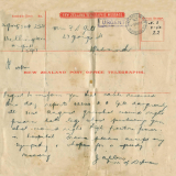 First World War telegram