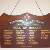Tikipunga-Glenbervie roll of honour board