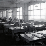 Transcribing data, 1945