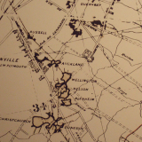 Map showing the tunnels at Arras