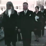 Film clip: unveiling parliamentary centenary plaque, 1956