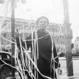 Sailor celebrating VJ Day