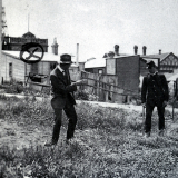 Shooting reconstruction, 1912 Waihi strike