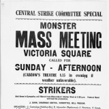 Victoria Square protest poster