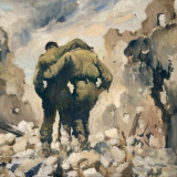 <em>Wounded at Cassino</em> by Peter McIntyre