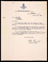 Condolence letter