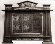 East Town railway workshops roll of honour board