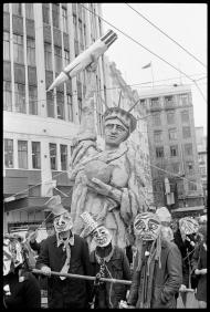 Protest march against visit of USS <em>Texas</em>