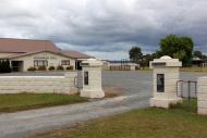 Arapohue Hall memorial gate