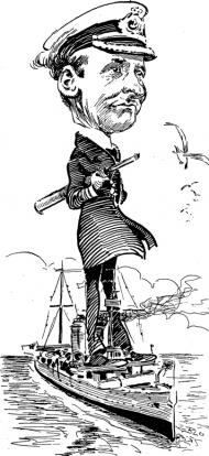 Captain Hall-Thompson of HMS <em>Philomel</em>