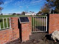 Clive war memorial pool and gates