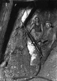 Working in Blackwater gold mine