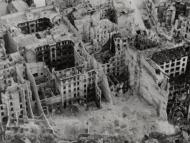 Bombed-out Berlin buildings, May 1945