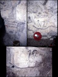 Writing in the Arras tunnels