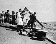 Burial at sea after Kolombangara