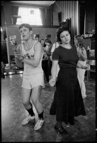 Competitors in a dance marathon, 1977