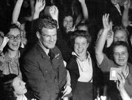 Alan Deere at the HMV factory