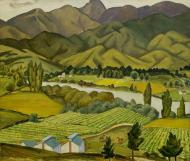 Tobacco fields, by Doris Lusk