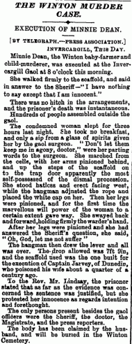 Execution of Minnie Dean