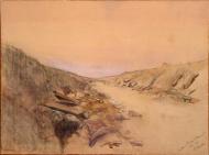 <em>Sunken road near Solesmes</em> by George Edmund Butler