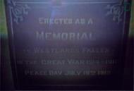 Westland Hospital war memorial wing