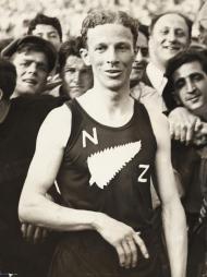 Jack Lovelock after 'Mile of the Century'