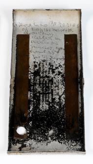 Improvised grave marker