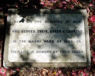 Holy Trinity Memorial Park NZ Wars memorial
