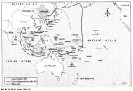Map of the Pacific theatre, 1941-1945