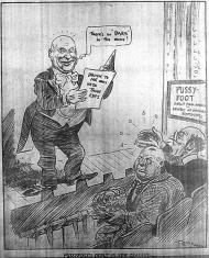 Pussyfoot Johnson cartoon